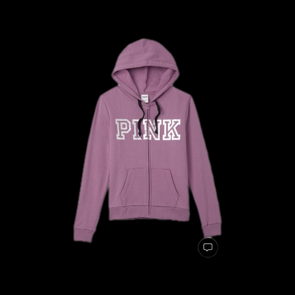 PINK by Victoria's Secret size xs Purple lilac Zipper Hoodie